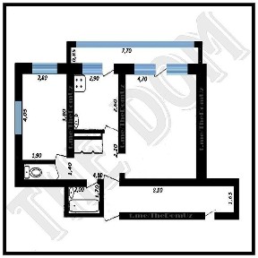 2/8/9 Метро Минор, Юнусабадский район Массив Ц-6 Двухкомнатная
