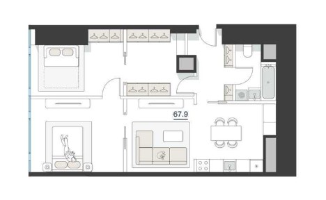 Продаётся квартира! НОВОСТРОЙКА ЖК 