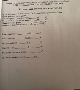 Xujjatli hovli va uy sotiladi