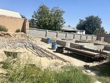 Жилой участок с готовым фундаментом