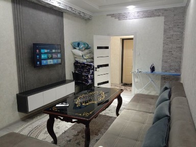 Сдается по суточно 2 комн квартира сергели 3 метро