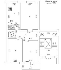 3/6/7 Ул Махтумкули, Макро, кирпичные дома, улучшеная планировка, 84 м2
