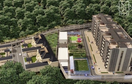 Двухуровневая 2-Х Комнатная Квартира-Дача в ЖК рядом с Humson Buloq