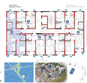 3-комн. кв. 68,8м² с балконом, скидка 10%, ипотека от 9,7 млн/мес (ХS)