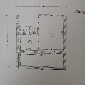 Срочна 1хонали квартира сотилади