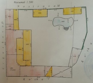 Уч Кахрамонда ховли. Ер участкаси. Угловой. 18.6 сотих