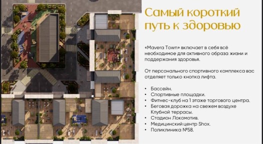 ЖК Mavera Town, 2-х комнатная квартира 60м2.