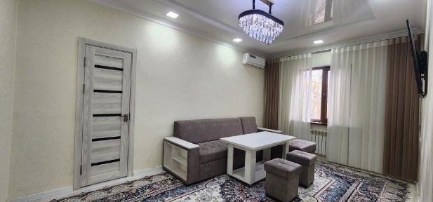 Юнусобод 19кв 1*2комнатная новая евроремонт +мебел техники