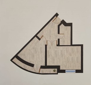 1-комнатная квартира 41 м² в ЖК OBI HAYOT - от собственника, 2 этаж