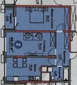 2/6/14 68м2 жк REGNUM PLAZA от Мурад Билдинг ул. Сайрам / коробка