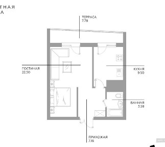 Продается 1 ком квартира, ЖК Инфинити, ор-р: ул. С. Азимова, 47м²