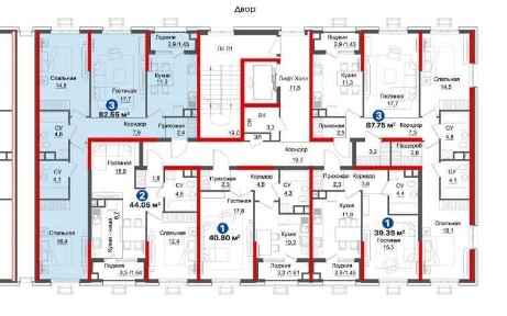 Успейте по акции - 3-х комнаnная квартира со скидкой 25 % (АА) 20