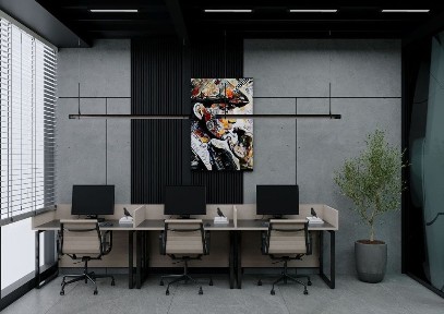 Аренда готовый офис с мебелью и техникой в Nestone, высокий етаж.