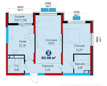 25% скидка УСПЕЙТЕ 2ком. кв-ра от застройщика в БИЗНЕСС-КЛАСС-22.343$ (8