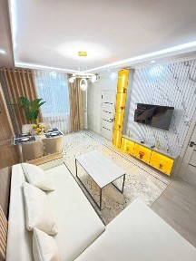 2в3х комнатная. Чиланзар 11. Новый авторский ремонт. Первый этаж