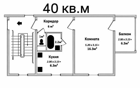 2-комнатная квартира в ЖК Assalom Havo ЖКda 2 xonali kvartira