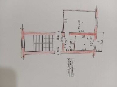Продаётся однокомнатная квартира, в центре Янгиюля рядом с ГАИ