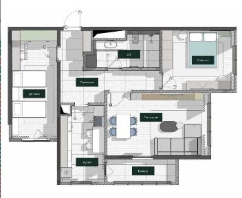 ЖК Saf Towers 3 комнатная коробка 85м2 IT Park, Инха Университет!