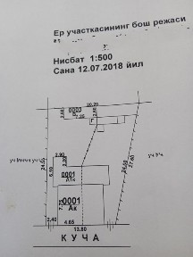 Продаю полдома 2,2 сотки в махалле 