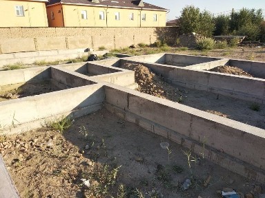 Ургенч туманида фундамент килинган ер орни, 420кв