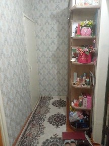 Bir xonali kvartira 2 xona qilingan, 4 etajli uyning 4- etaji