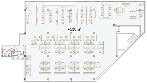 Аренда помещения 530m2 Госпитальный) рынок