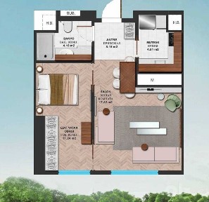Срочно ПРОДАЁТСЯ 2ком квартира на ЖК Nest one 53м2
