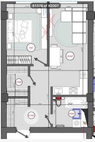 *NUKUS AVENUE 2ком квартира в центре, Глинка. Коробка 64 м2.Инвестиция!