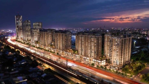 Студийная евродвушка в жк NewPort 50m2. Жил. площадь 45м2. Вид на Улицу