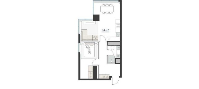 ПРОДАЖА/МОЖНО В РАСРОЧКУ ЖК Nest-One Б-Блок 2ком 5 этаж консерватория