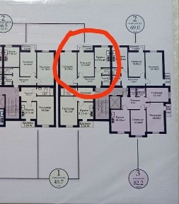 куйлик центр в новостройке 2*3×8×8