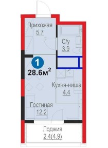 1 комнатная квартира Comfort