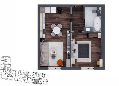 Ibn Sino | 44.2 m² | 2 xona | 10-qavat | Yangi uy | | Tashkent | 47 00