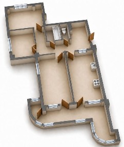 3-комн. 84м², Метро Tuzel 3 Bekat. Вторичка