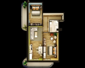 ЖК Shahriabad, 3х комнатная квартира 73м², все коммуникации работают