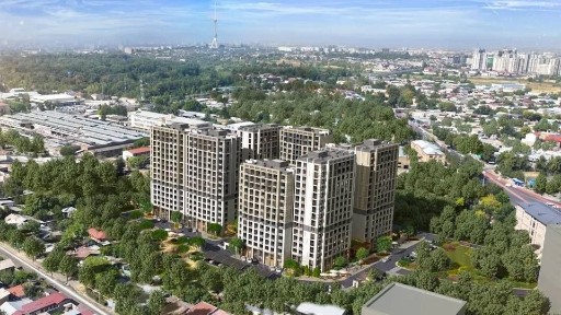 Продается 3х ком кв-ра, ЖК Botaniika Saroyi, ор-р: ул. Богишамол, 74м²