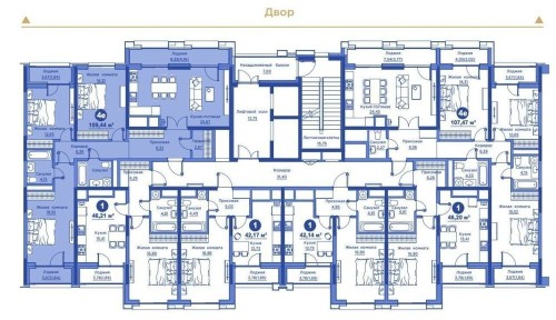 ЖК Regnum Plaza 4 ком, 107.47 м2. Ор-р: улица Сайрам, Буз базар