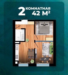 Коробка 2х ком кирпичный дом 6 этажка с лифтом ор Ислом ота Мечеть