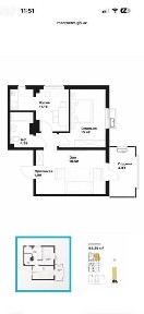 Продается 2х ком квартира, ЖК Oz Makon, ор-р: ул. Фергана Йули, 54м²