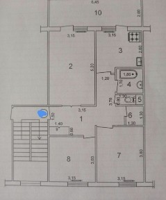 Продаётся в М. Улугбекском Р-не Ттз А. Югнакий 3/4/5 Балкон 2Х6 НеТорец