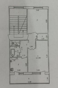 2 хонали квартира, 5 этажи Ижарага берилади