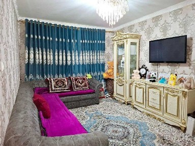 Quvasoyda 3 xonali kvartira 1 qavat