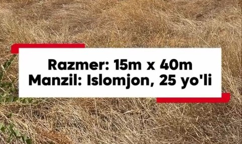Jizzax shahar o'ratepalik mahalla 6 sotik yer bor.42.5
