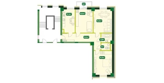 Parkent Gardens - 3 комнаты, 107 м² в новом ЖК за 1 080$!