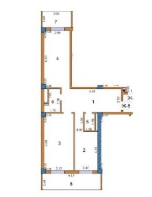 Xonsaroy Ocean 75+16kvadrat karobka kvartira sotiladi