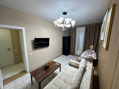 ЖК Assalom Bog'lar | 2-комнатная 40 м² | Вид во двор