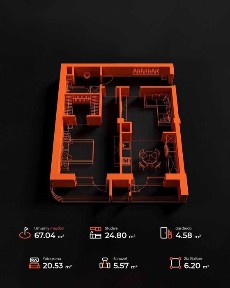 Ппродаются дуплекс квартиры 125м2 и 145 м2