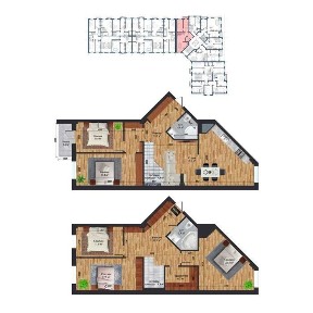 ;Neo House‼️5/6ком квартира 168,5м2 дуплекс коробка Узбум ул, Баку