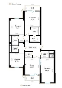Пентхаус ЖК Mirabad Avenue 4/9-10/10 270 м2