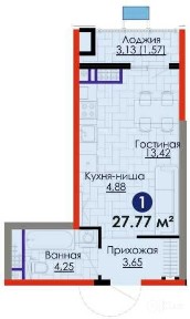Студия в Sado за 32 900 у.е.  | Ипотека ПВ 6 600 у.е.